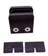 Black Square Glass Clamp 45x45
