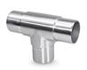 Flush fit equal 3-way T-joint Balustrade Tube Connector