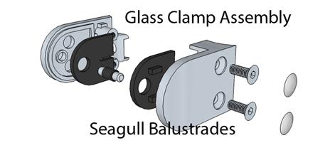 Duplex 2205 Ultra Marine Stainless Steel Glass Clamp