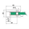 Glass Clamp Flat Mount Dimensions