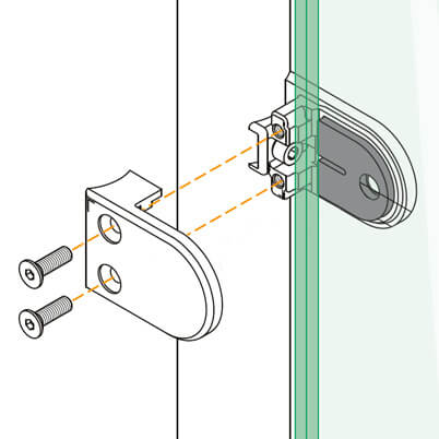 Glass Clamp Installation Detail