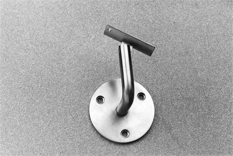 Handrail Wall bracket with hinged support.