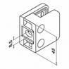 Square Glass Clamp dimensions