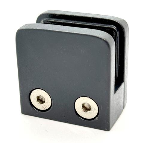 Anthracite Grey Square Glass Clamp 45x45