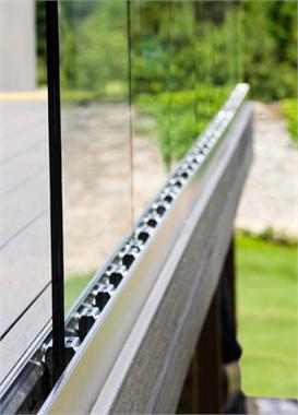 Frameless Glass Balustrade Channel Close-up